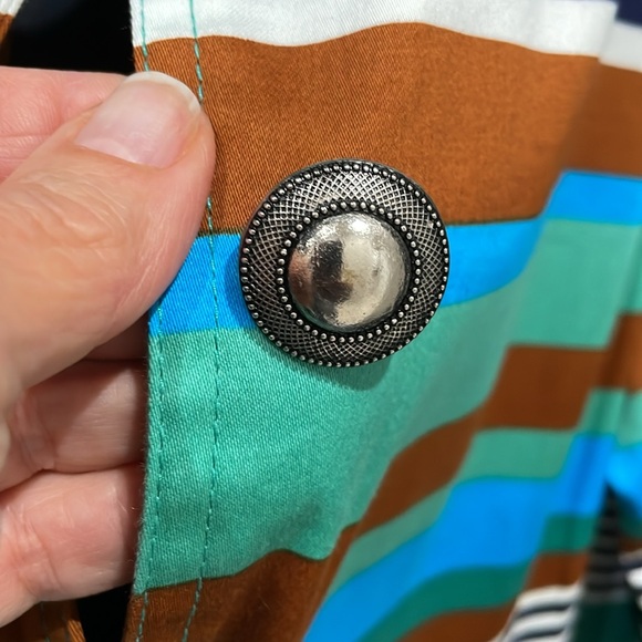 LAL Brand (Live A Little) Striped Dress/Coat, size M - Picture 4 of 8